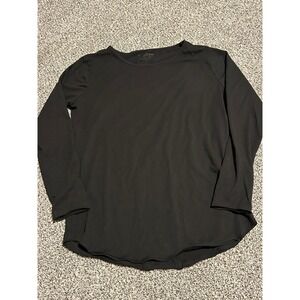 C4 Alphalete Womens Black Long Sleeve Athletic Lifestyle‎ Fit T Shirt Size M